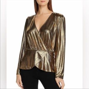 Lini Gold Lamé Top